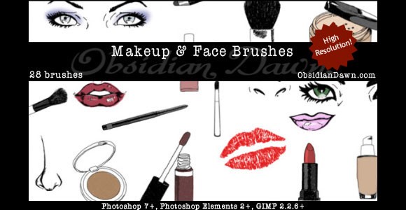 Makeup Face Sketches Brushes