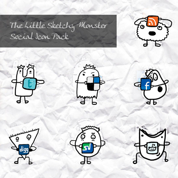 little-sketchy-monster-icons