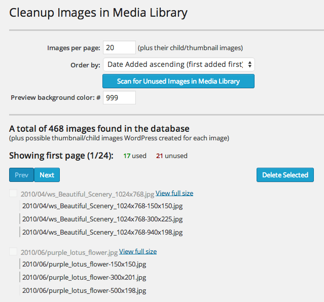 Cleanup Images