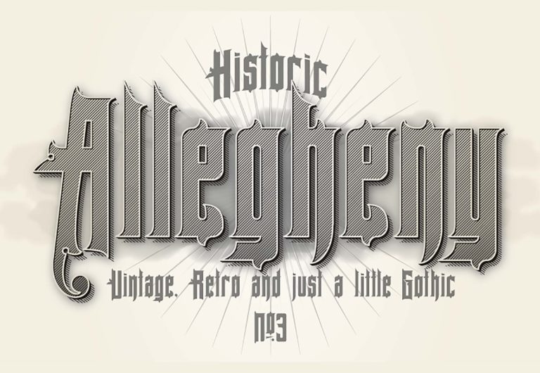 Font del giorno: Allegheny PA