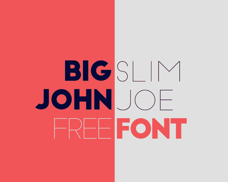 Font del giorno: Big John / Slim Joe