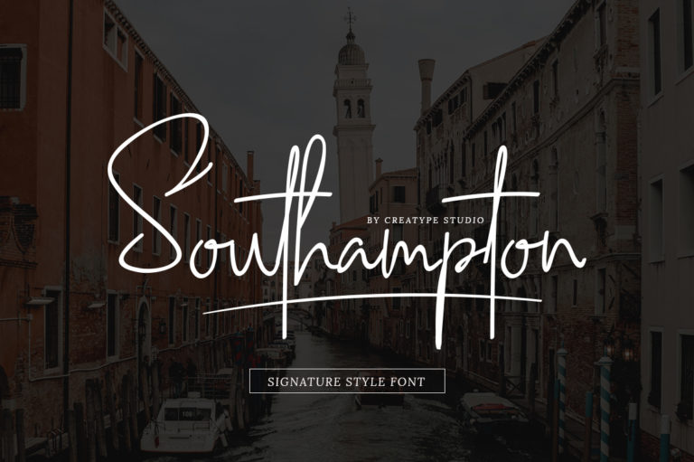 FONT DEL GIORNO : SOUTHAMPTON SIGNATURE