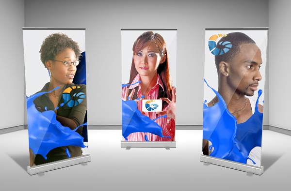 Free PSD Customisable Roll Up Banners