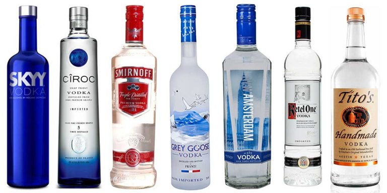 20 bottiglie di vodka dal design pazzesco