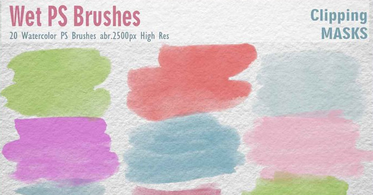 wet watercolor brushes pack