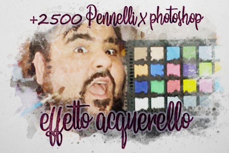 2500 pennelli per Photoshop effetto acquarello