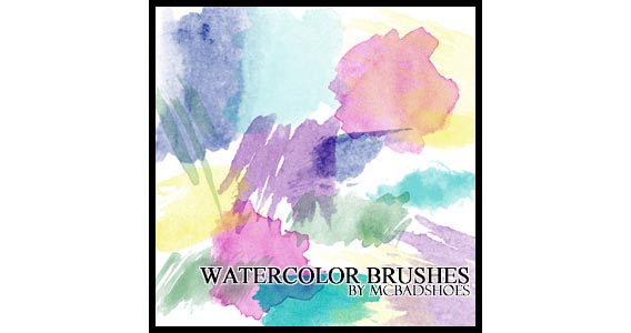 Watercolor_Brushes_by_mcbadshoes 50 Of The Best Watercolor Brushes To Create Beautiful Designs