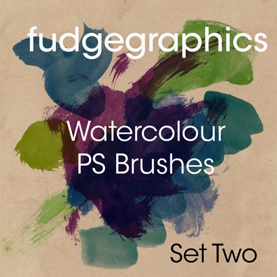 Watercolour_Brushes_Set_2_by_fudgegraphics 50 Of The Best Watercolor Brushes To Create Beautiful Designs