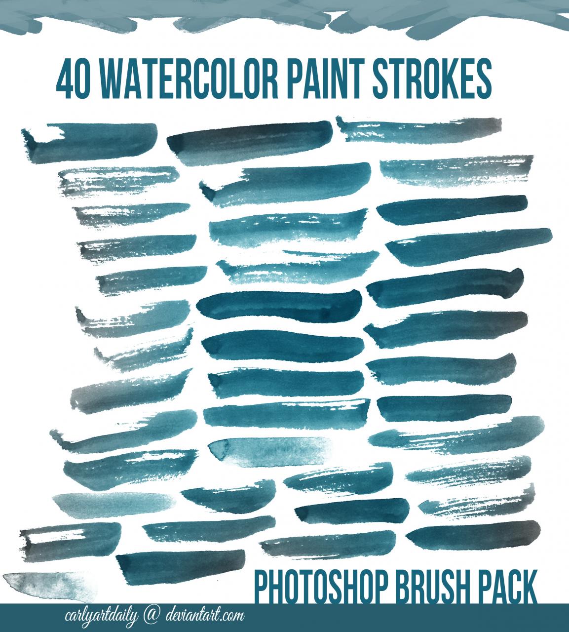  40 Watercolor Brushes