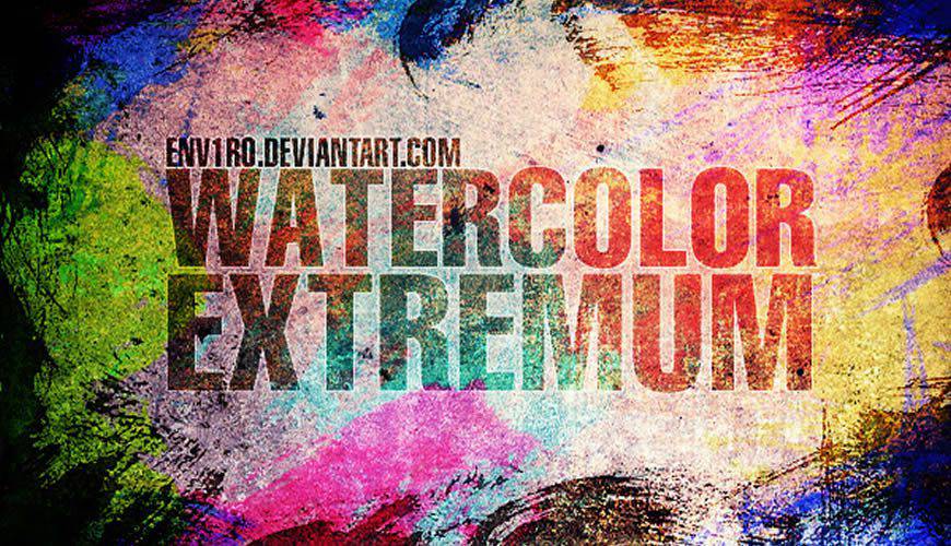 WaterColor Extremum watercolor photoshop brushes free