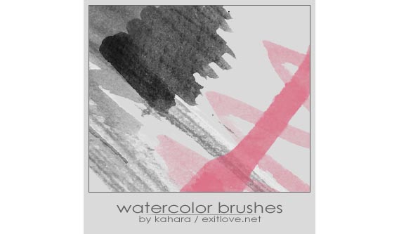 watercolor_brushes_by_kahara 50 Of The Best Watercolor Brushes To Create Beautiful Designs